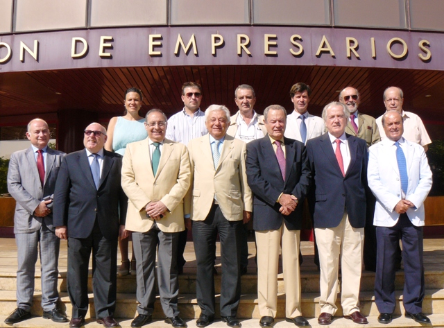 En la sede de la Confederación de Empresarios de Andalucía