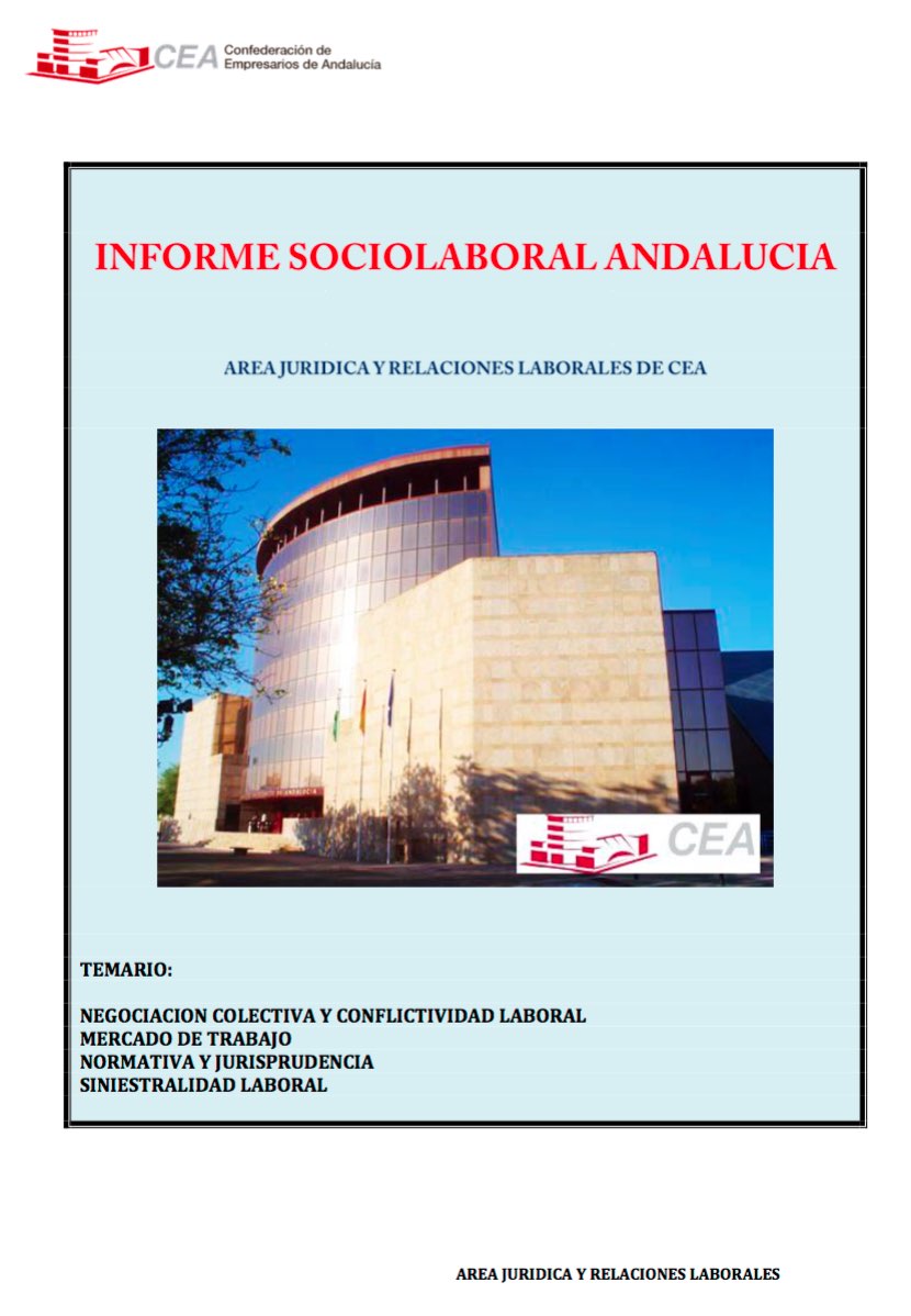 Informe Sociolaboral de Andalucía Septiembre 2018